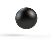 Black store rubber ball